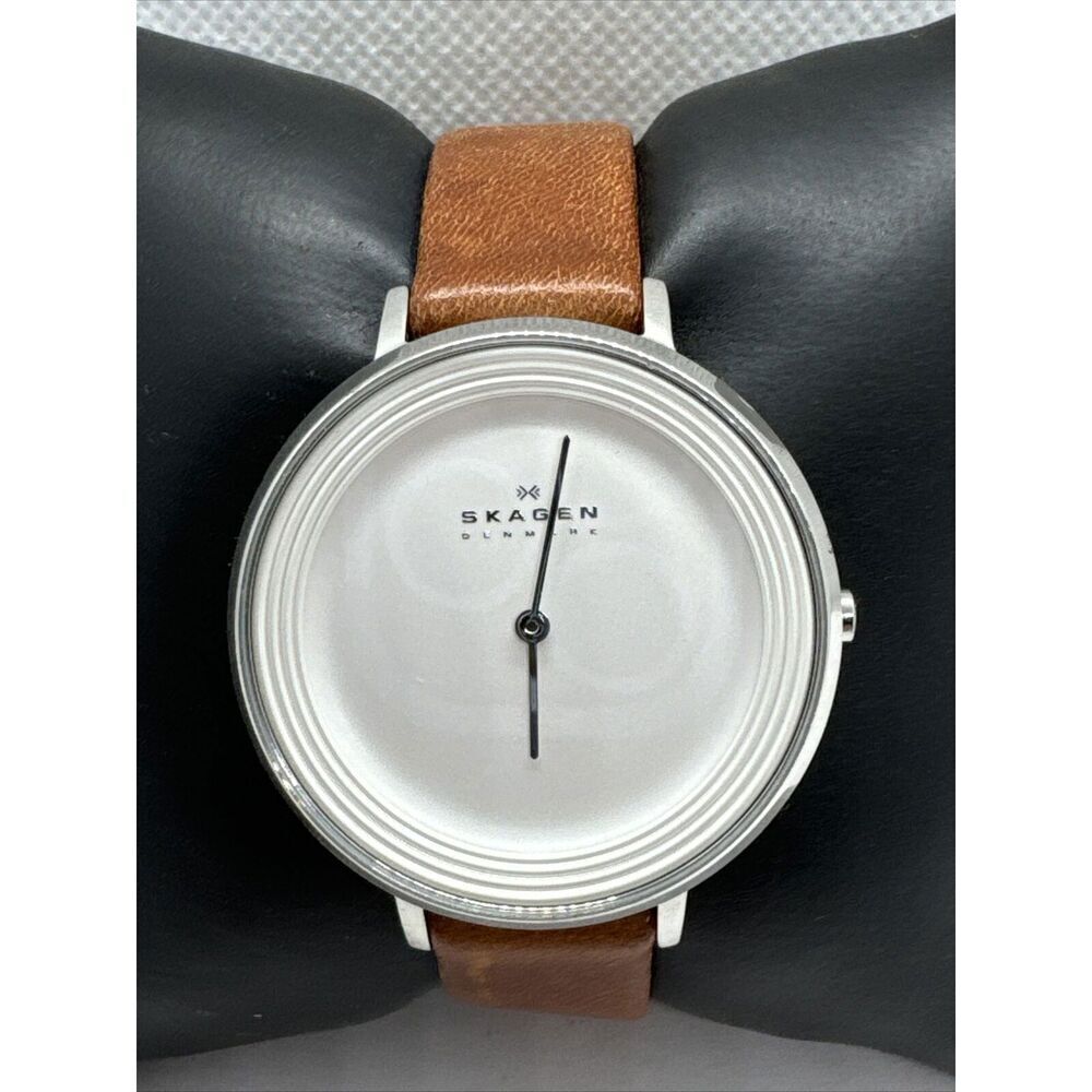 Skagen Ditte SKW2214 Men's Brown Leather Analog Dial Quartz Wrist Watch JNA977